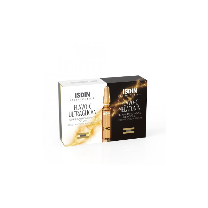 Isdinceutics Flavo-C Melatonin & Ultraglican 20 ampolas