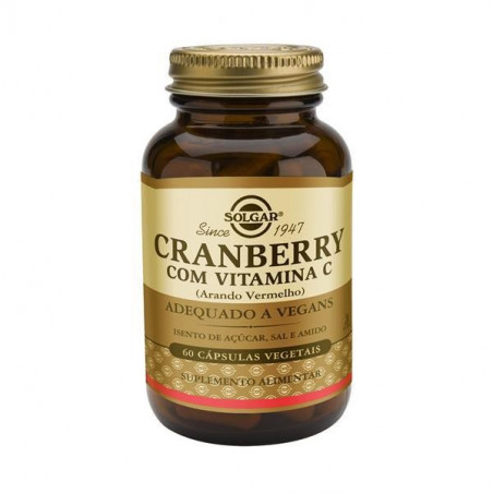 Solgar Cranberry com  Vitamina C 60 Cápsulas