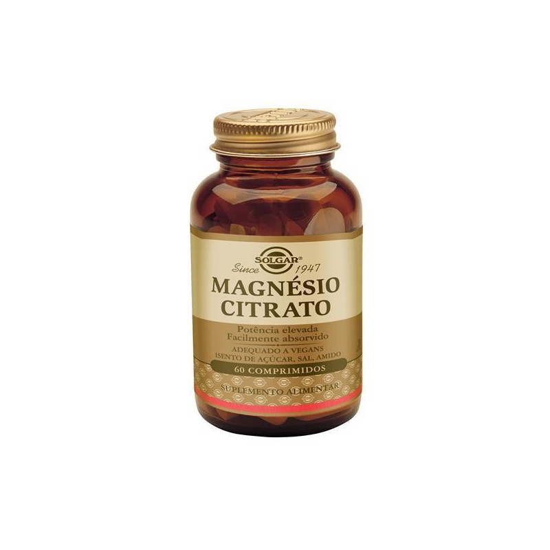Solgar Citrato de Magnésio 60 Comprimidos