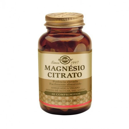 Solgar Citrato de Magnésio 60 Comprimidos