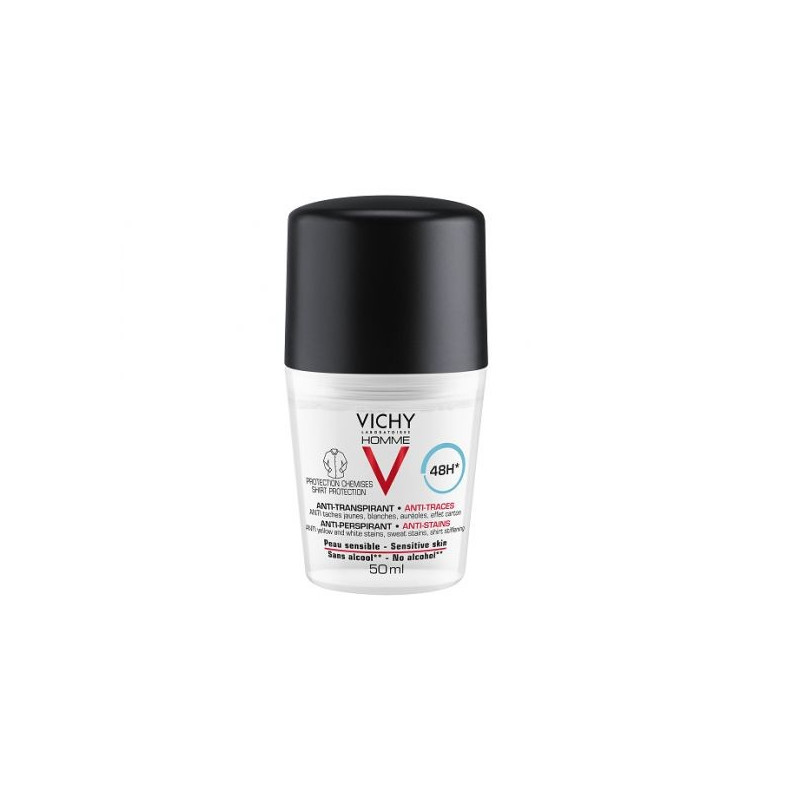 Vichy Homme Deo Roll-On Antimanchas 48H 50ml