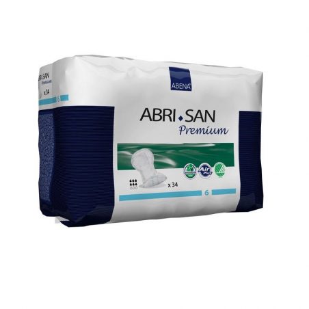 Apósito Anatómico Abena Abri-San Premium 6 30x63cm 34 ud.