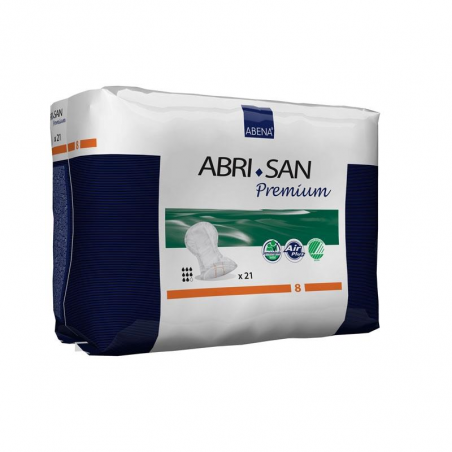 Apósito Anatómico Premium Abena Abri-San 8 36x63cm 21 ud.