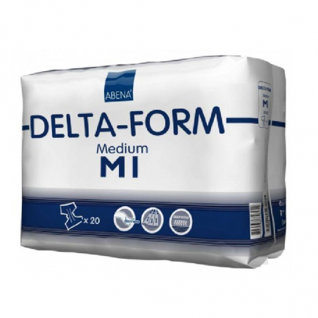 Abena Delta-Form M1 Incontinence Diaper Size M 20unit.