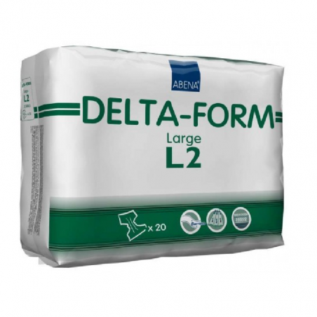 Couche pour incontinence Abena Delta-Form L2, taille L 20 unité.