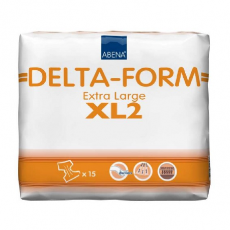 Abena Delta-Form XL2 Incontinence Diaper Size XL 15unit.