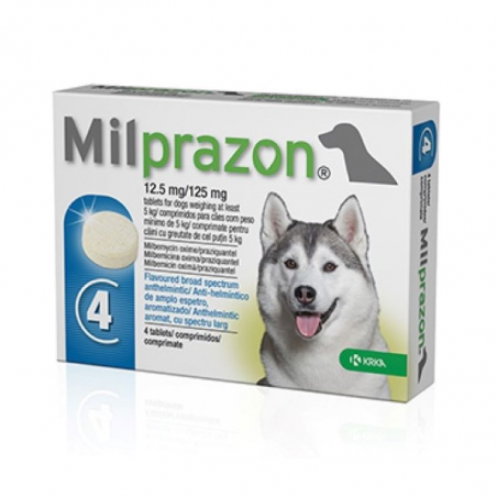 Milprazon 12,5mg/125mg 4 comprimidos