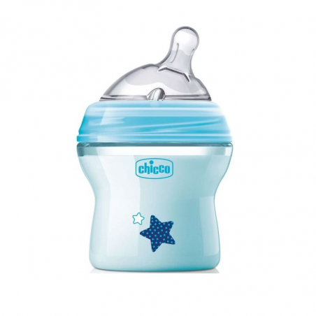 Chicco NaturalFeeling Biberão Fluxo Normal 0m+ 150ml Azul
