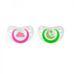 Chicco Physio Pacifier Air Night Silicone 6-16m 2 units