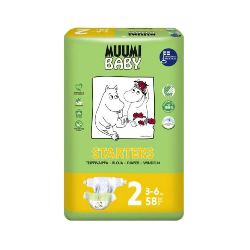 Muumi Baby T2 3-6Kg 58unid