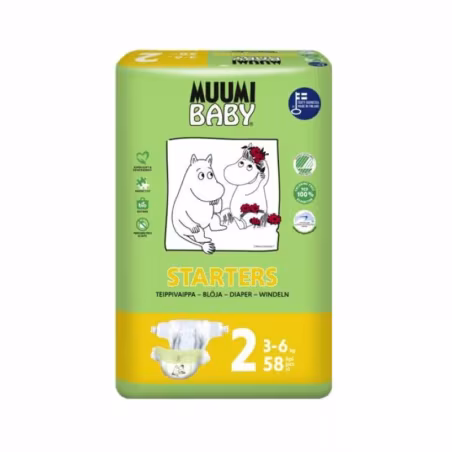 Muumi Baby T2 3-6Kg 58unid