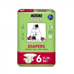 Muumi Baby T6 12-24Kg 36 Diapers PACK 6 units