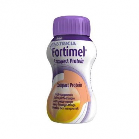 Fortimel Compact Protein Pêche-Mangue 4x125ml