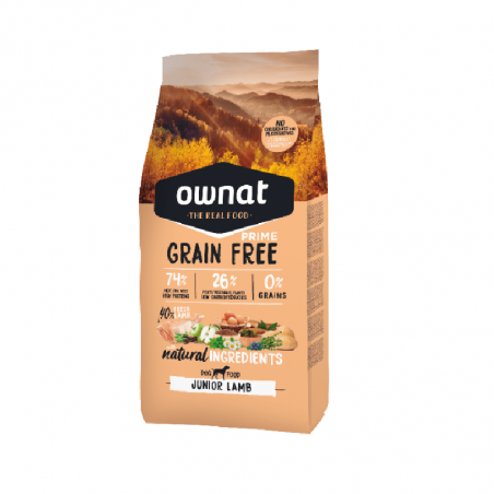 Ownat Grain Free Prime Perro Junior Cordero 12Kg Ownat Grain Free Prime Perro Junior Cordero 12Kg