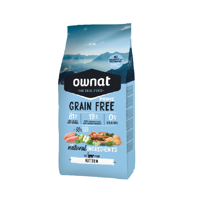 Ownat Grain Free Prime Cat Kitten 1Kg