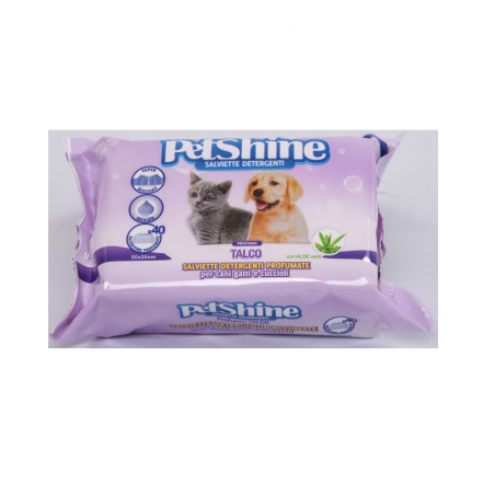 Petshine Toalhitas Talco 40 unidades Petshine Toalhitas Talco 40 unidades