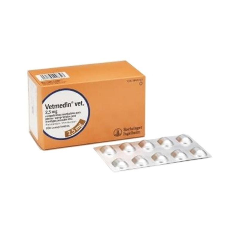 Vetmedin 2,5mg 100 Comprimidos Mastigáveis
