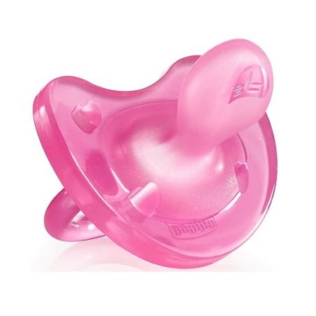 Sucette Chicco Physio Soft Silicone Rose 0-6 mois