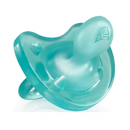 Sucette Chicco Physio Soft Silicone Bleu 6-16m