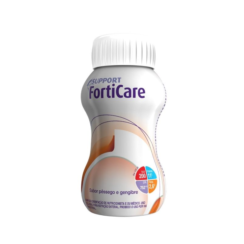 Forticare Pêssego/Gengibre 125mlx4