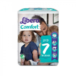 Libero Comfort 7 21 Diapers Pack 6 units