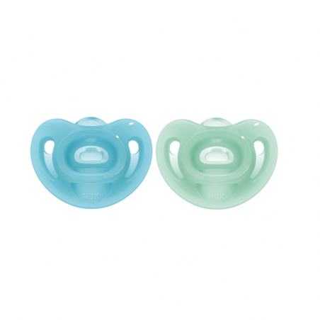 NUK Sensitive Chupeta Silicone 0-6m 2unidades
