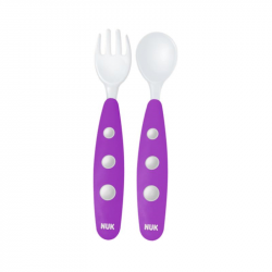 Nuk Easy Learning Mini Cutlery Set 8m+ Purple