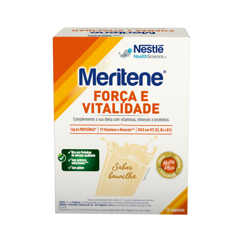 Nestlé Meritene Força e Vitalidade Baunilha 15x30g