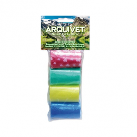 Arquivet Colored Waste Bags 4x20 units