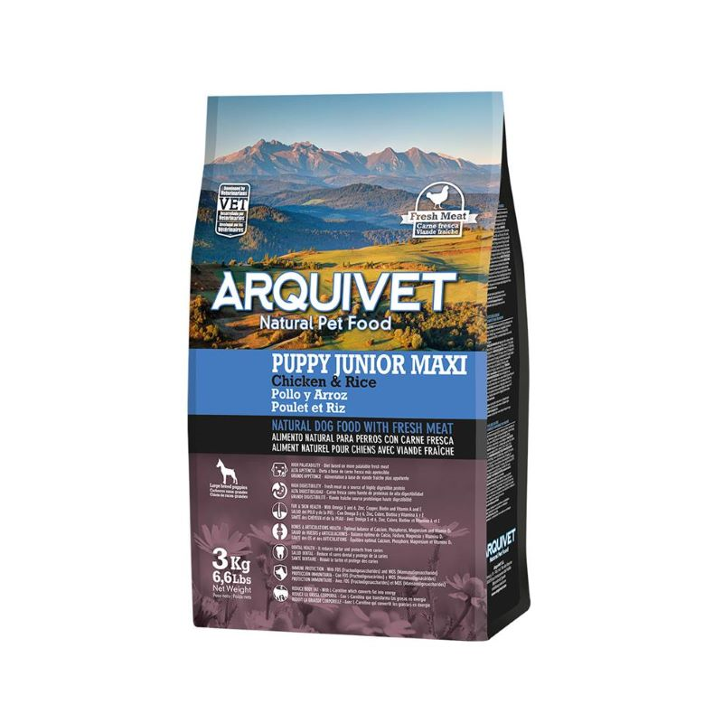 Arquivet Cão Puppy Junior Maxi 3Kg