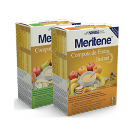 Nestlé Meritene Compota de Frutas Instant Pêssego, Banana e Maçã 2x350g