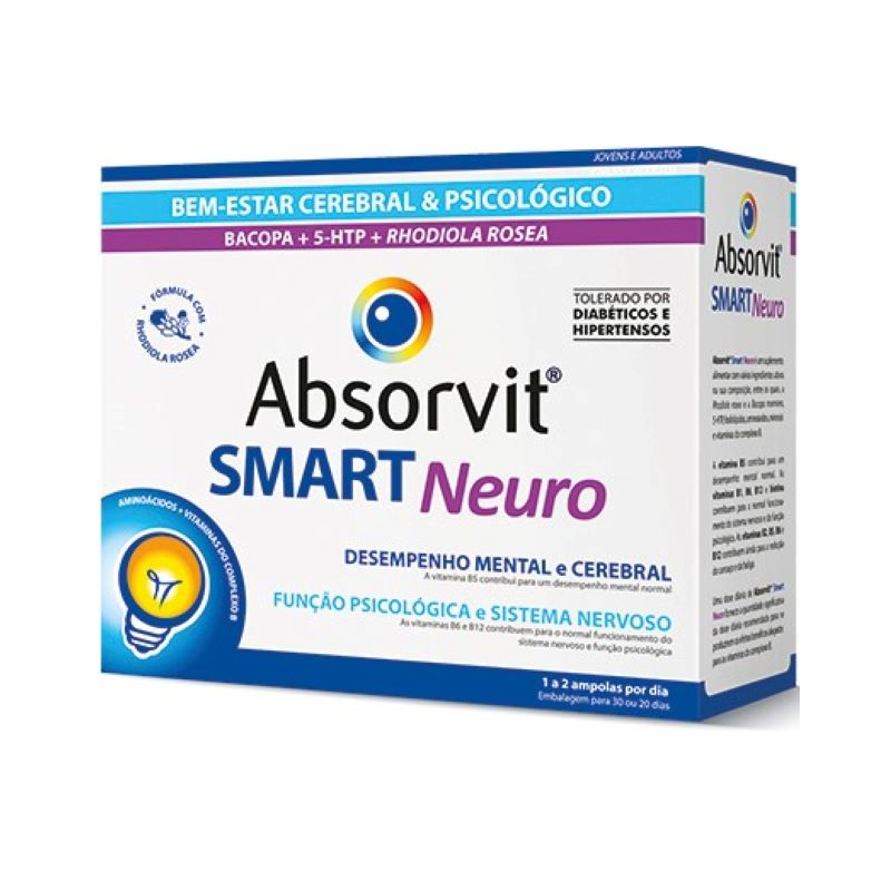 Absorvit Smart Neuro 30 ampolas