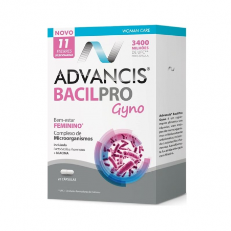 Advancis Bacilpro Gyno 20cápsulas Advancis Bacilpro Gyno 20cápsulas