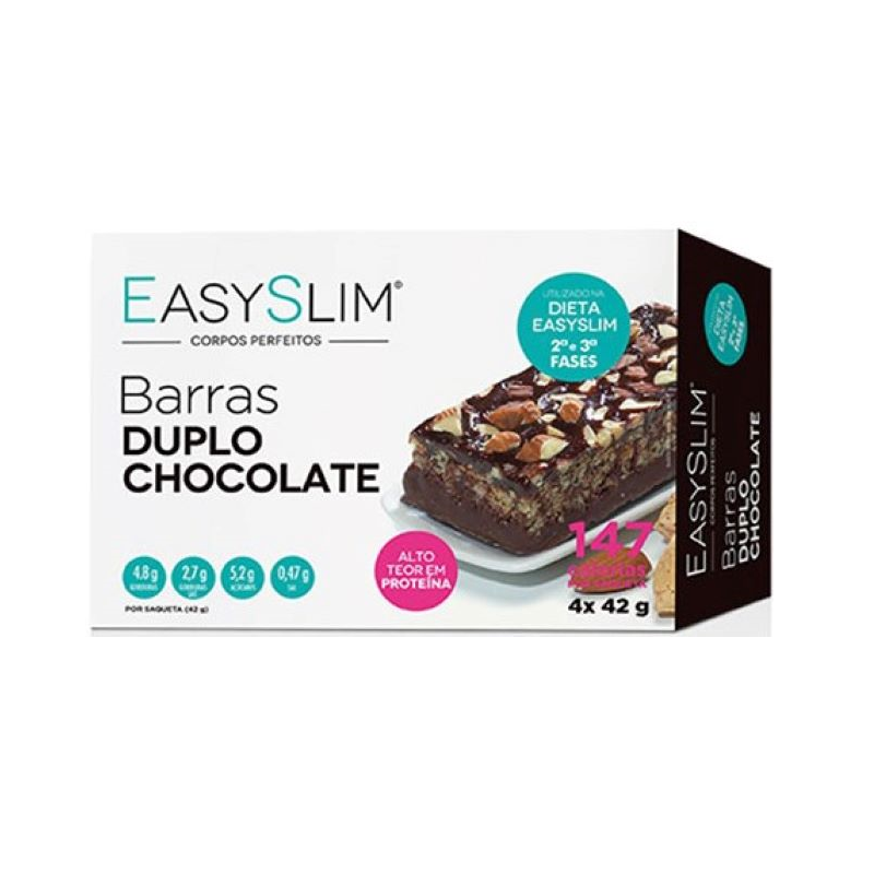 Easyslim Barras Duplo Chocolate 4x42g