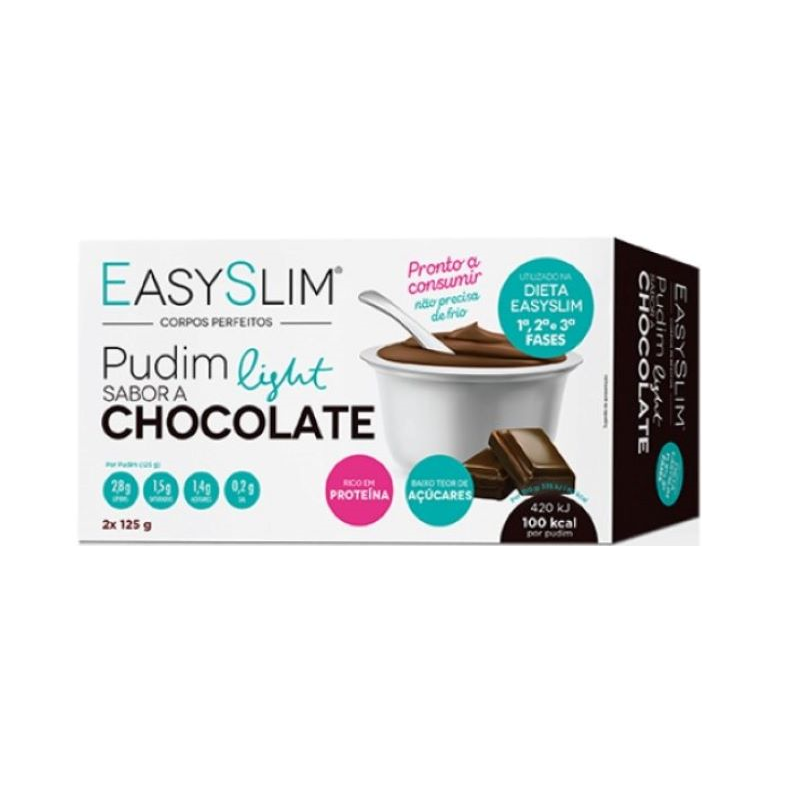 EasySlim Pudim Light Chocolate 2x125g