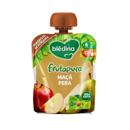 Blédina Frutapura Saqueta Maçã e Pêra 90g Blédina Frutapura Saqueta Maçã e Pêra 90g