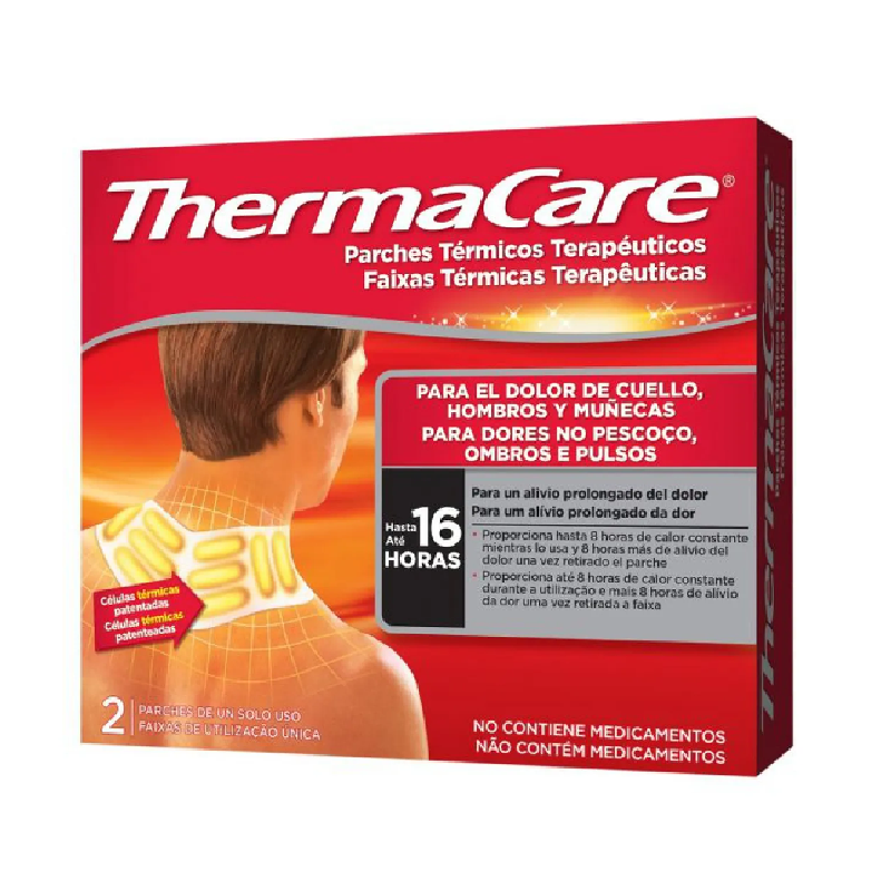 Thermacare Faixas Térmicas Pescoço/Ombros/Pulsos 2und