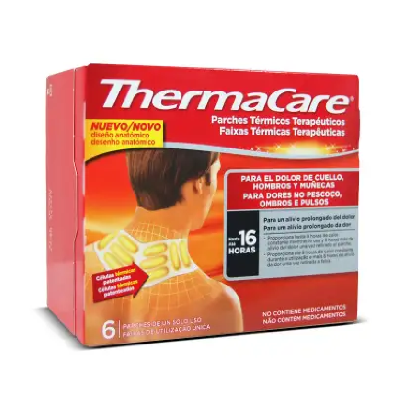Thermacare Faixas Térmicas Pescoço/Ombros/Pulsos 6und