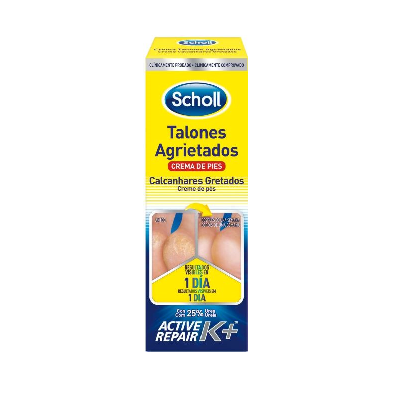 Scholl Active Repair K+ Crema Talones Agrietados 60ml