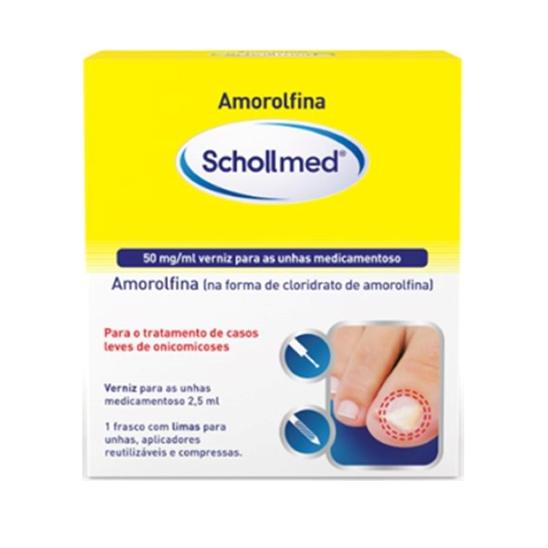 Amorolfina Schollmed 50mg/ml Verniz para as Unhas Medicamentoso 2,5ml