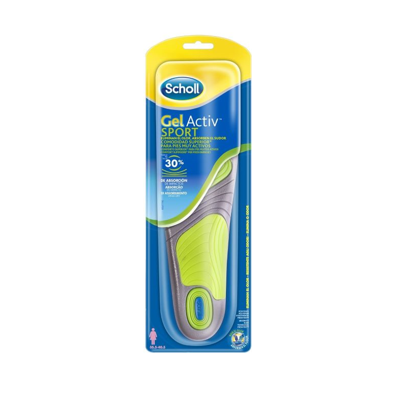 Scholl Gelactiv Palmilhas Sport Mulher 2unidades