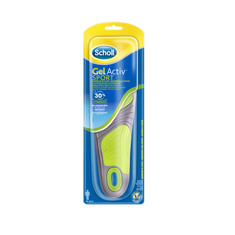 Scholl Gelactiv Palmilhas Sport Homem 42-48 2unidades