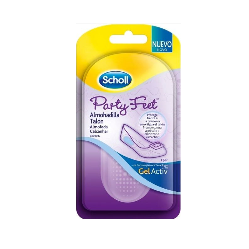 Scholl Party Feet c/ Gelactiv Almofada Calcanhar 2unidades