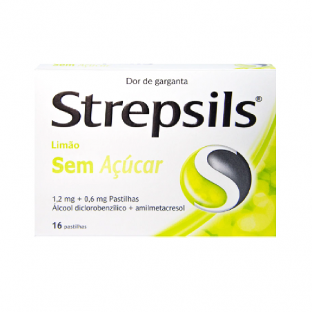 Strepsils Limão Sem Açúcar 24pastilhas Strepsils Limão Sem Açúcar 24pastilhas