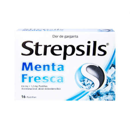 Strepsils Menta Fresca 16pastilhas