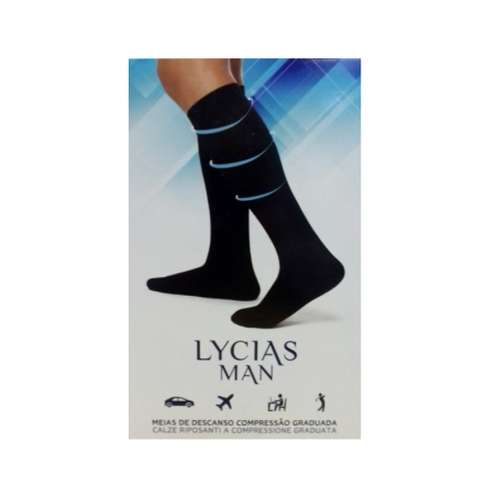 Lycias Man Sock 280Den Black T3
