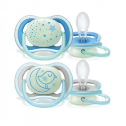 Philips Avent Chupeta Ultra Air Nighttime  Menino 6-18 meses 2unid