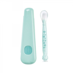 Saro Silicone Spoon "Soft and Fun" with Case 6m+