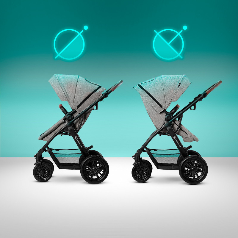 Kinderkraft Xmoov Carrinho de Passeio Trio Cinzento
