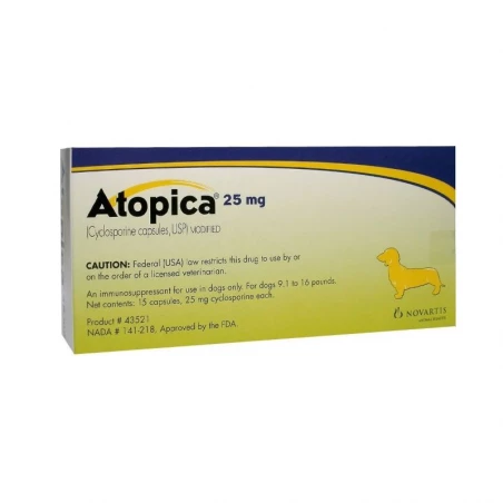 Atopica 25mg 30cápsulas Atopica 25mg 30cápsulas